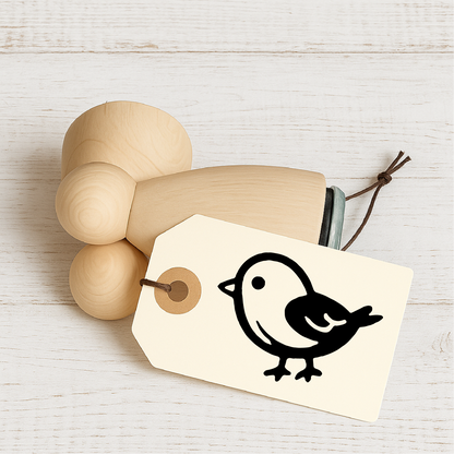 Stempidoo® - Sperling – Ministempel Ø 22 mm