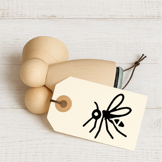 Stempidoo Maxi Mini Motivstempel Mücke – Holzstempel für Karten, Scrapbooking, DIY, Basteln & Papier