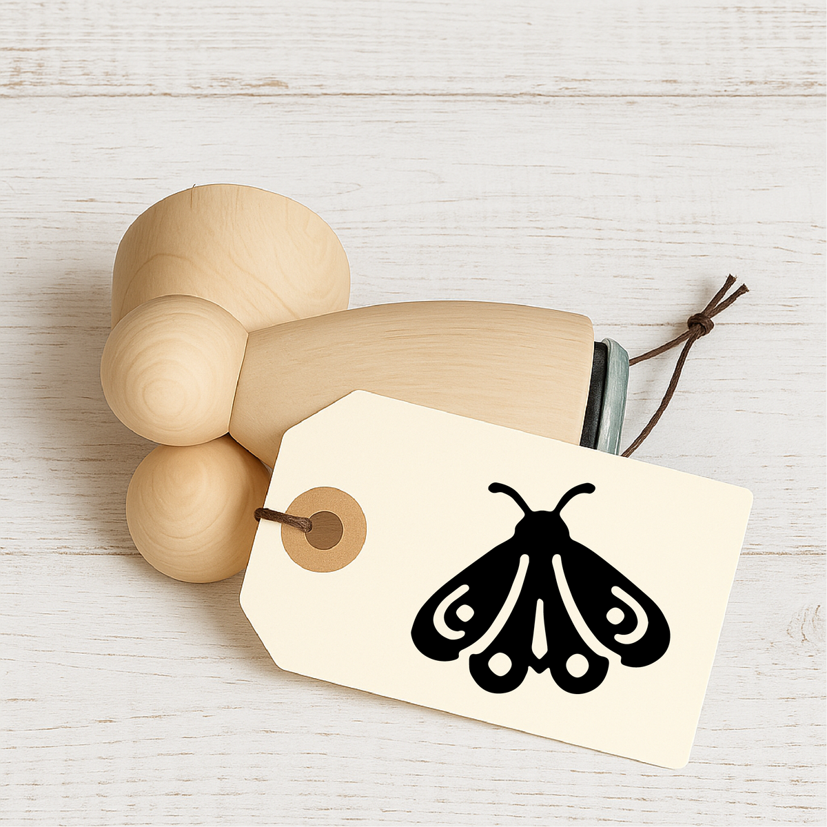 Stempidoo Maxi Mini Motivstempel Falter – Holzstempel für Karten, Scrapbooking, DIY, Basteln & Papier