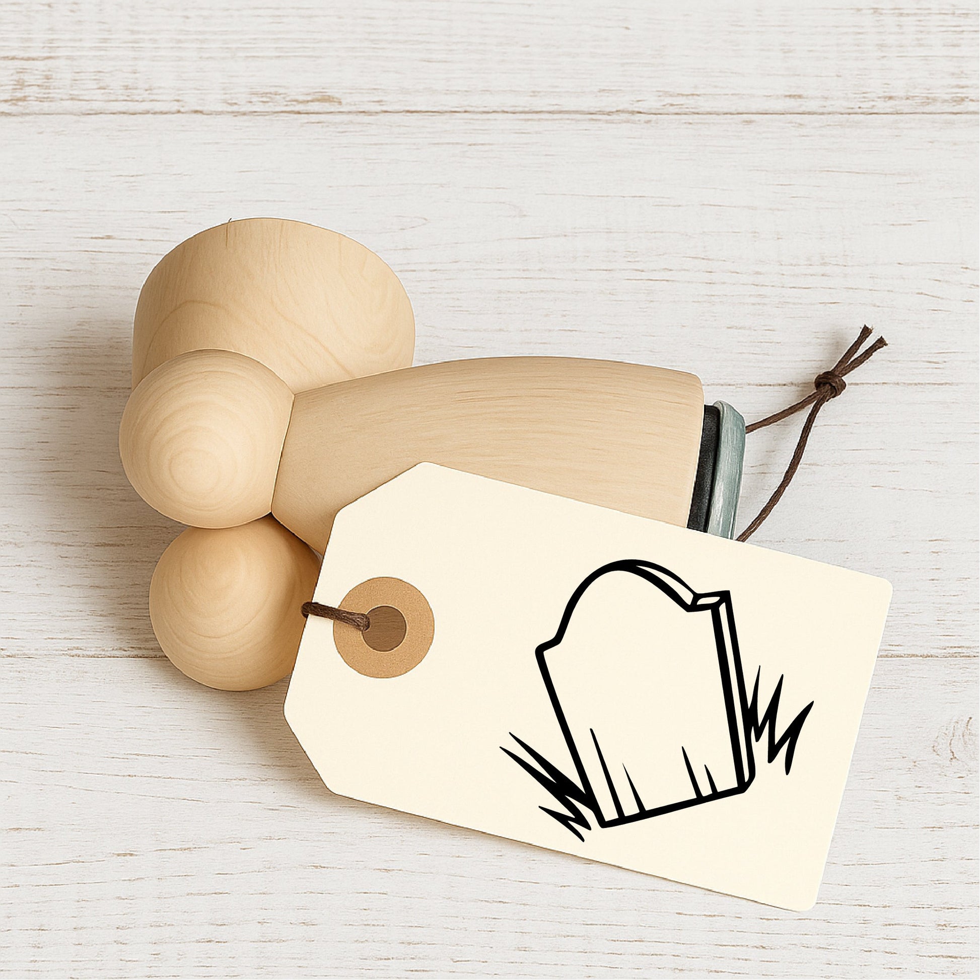 Stempidoo - Maxi Mini - Motivstempel - Grabstein - Halloween - Stempel zum Basteln von Karten, DIY, Papier, Stoffen