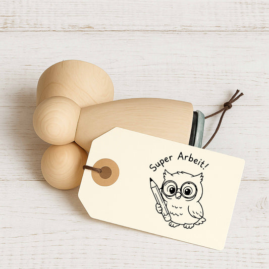 Stempidoo® Lehrerstempel – Super Arbeit! – Ministempel Ø 22 mm