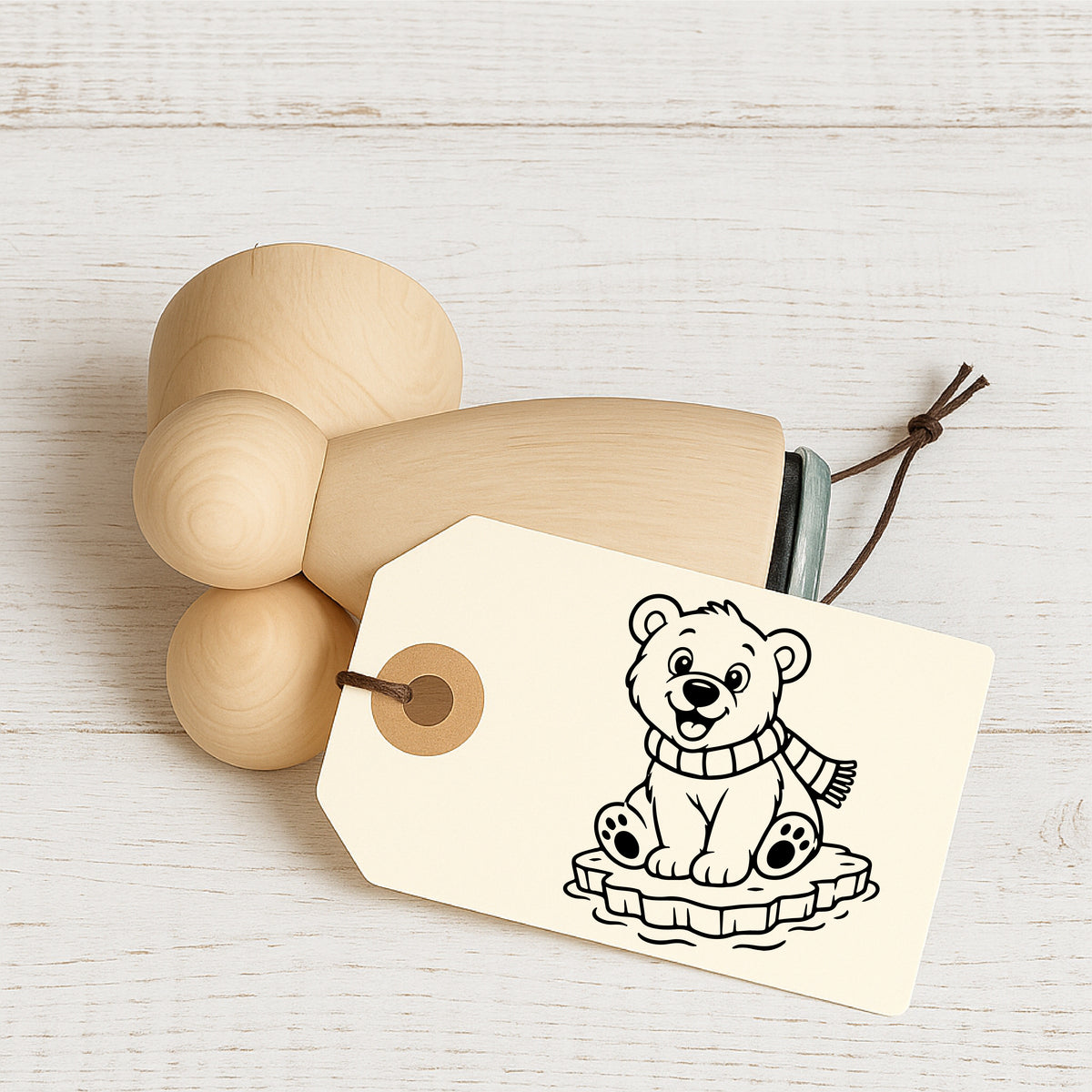 Stempidoo® - Kleiner Eisbär - Ministempel Ø 22 mm