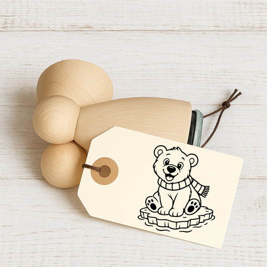 Stempidoo® - Kleiner Eisbär - Ministempel Ø 22 mm