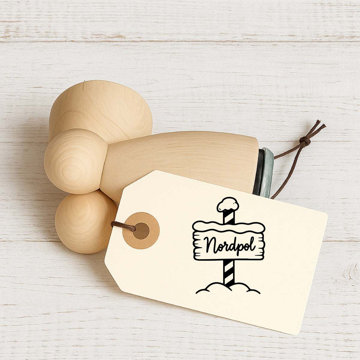Stempidoo® - Wintermotiv Nordpol - Ministempel Ø 22 mm 