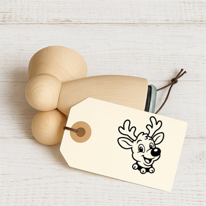 Stempidoo®  Ministempel Rentier – Weihnachtsmotiv – Motivstempel