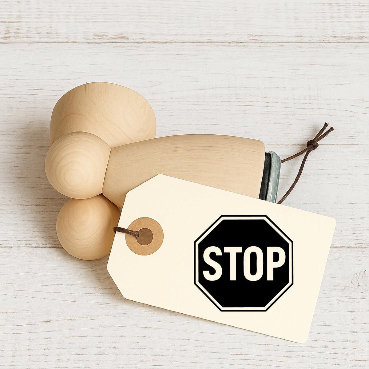 Stempidoo® - Verkehrszeichen Stop  - Ministempel Ø 22 mm 