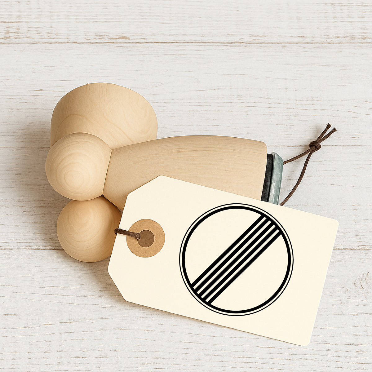 Stempidoo® - Verkehrszeichen Ende aller Verbote - Ministempel Ø 22 mm