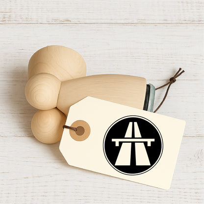 Stempidoo® - Verkehrszeichen Autobahn - Ministempel Ø 22 mm 
