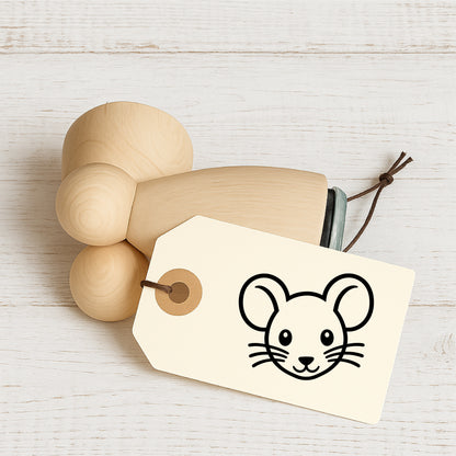 Stempidoo® - Mausgesicht - Ministempel Ø 22 mm 
