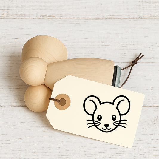 Stempidoo® - Mausgesicht - Ministempel Ø 22 mm 