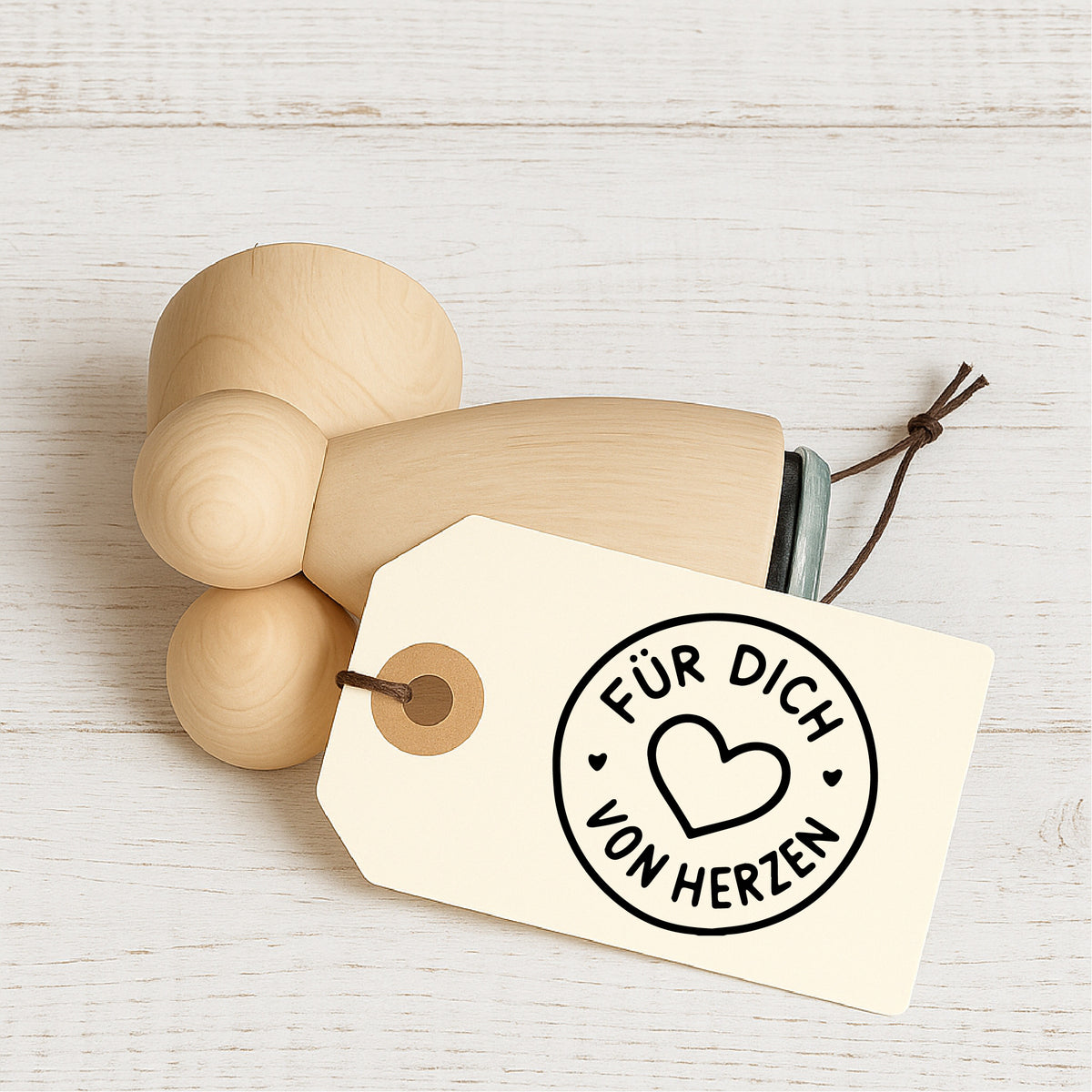 Stempidoo® - Für Dich von Herzen  – Ministempel Ø 22 mm