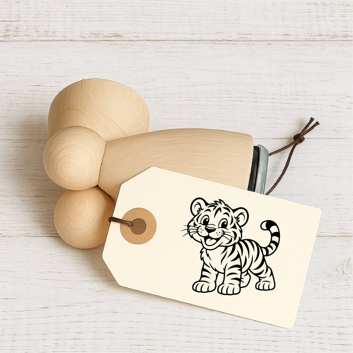 Stempidoo® - Tiger Comic Style – Ministempel Ø 22 mm 