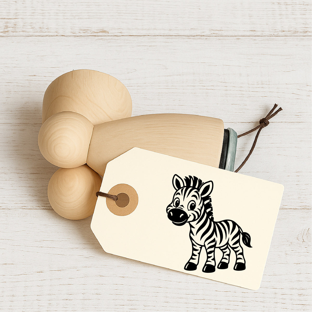 Stempidoo® - Zebra Comic Style – Ministempel Ø 22 mm