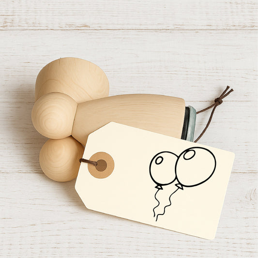 Stempidoo - Maxi Mini - Motivstempel - Luftballons - Stempel zum Basteln von Karten, DIY, Papier, Stoffen