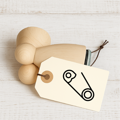 Stempidoo® - Sicherheitsnadel - Ministempel Ø 22 mm