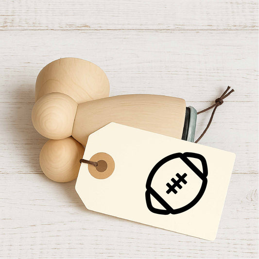 Stempidoo - Maxi Mini - Motivstempel - Football - Stempel zum Basteln von Karten, DIY, Papier, Stoffen