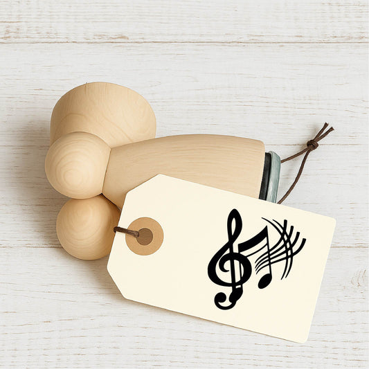 Stempidoo - Maxi Mini - Motivstempel - Notenschlüssel - Stempel zum Basteln von Karten, DIY, Papier, Stoffen